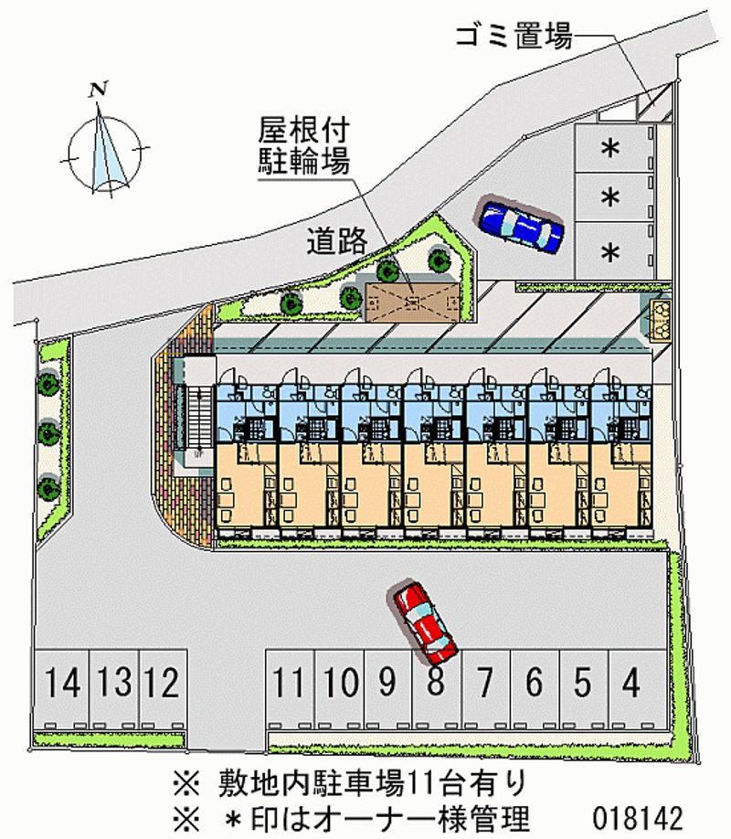 レオパレスＦＵＪＩＯＫＡ 月極駐車場