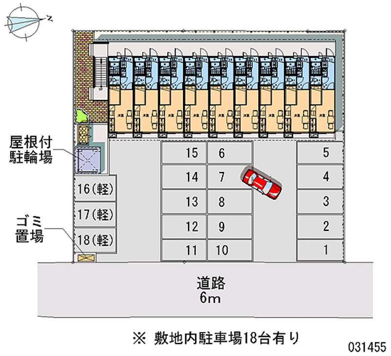 レオパレスサンゴ 月極駐車場