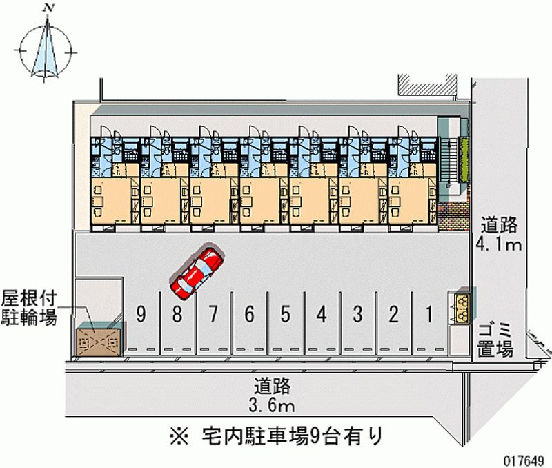 レオパレスＭ．Ｋ 月極駐車場