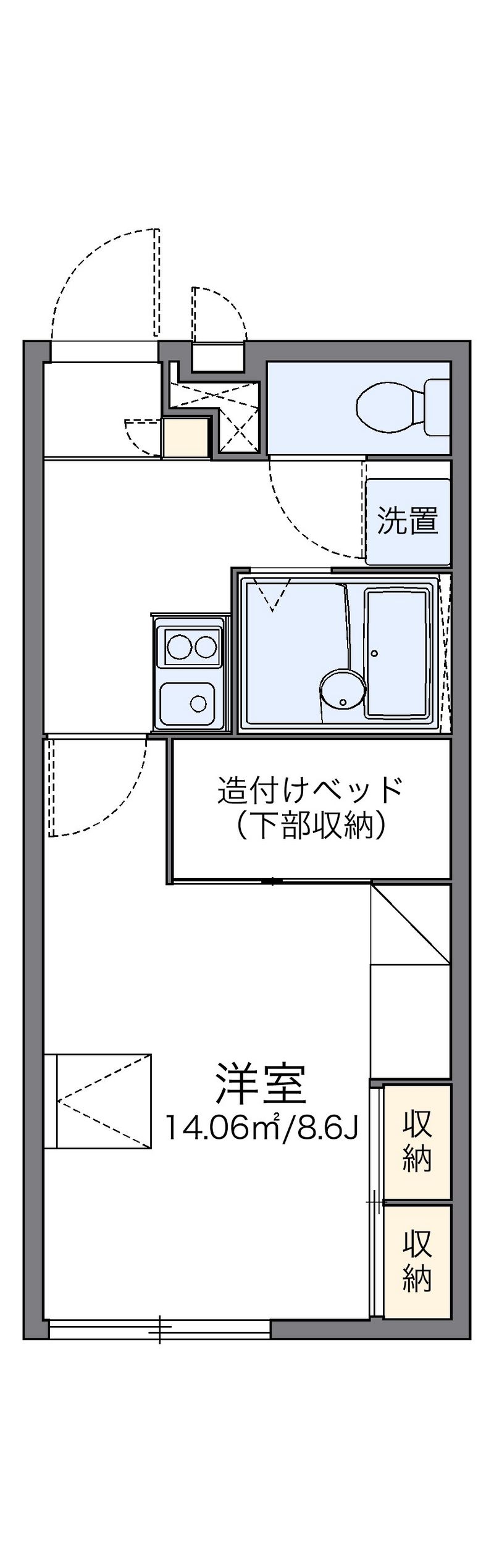 レオパレス古高 間取図