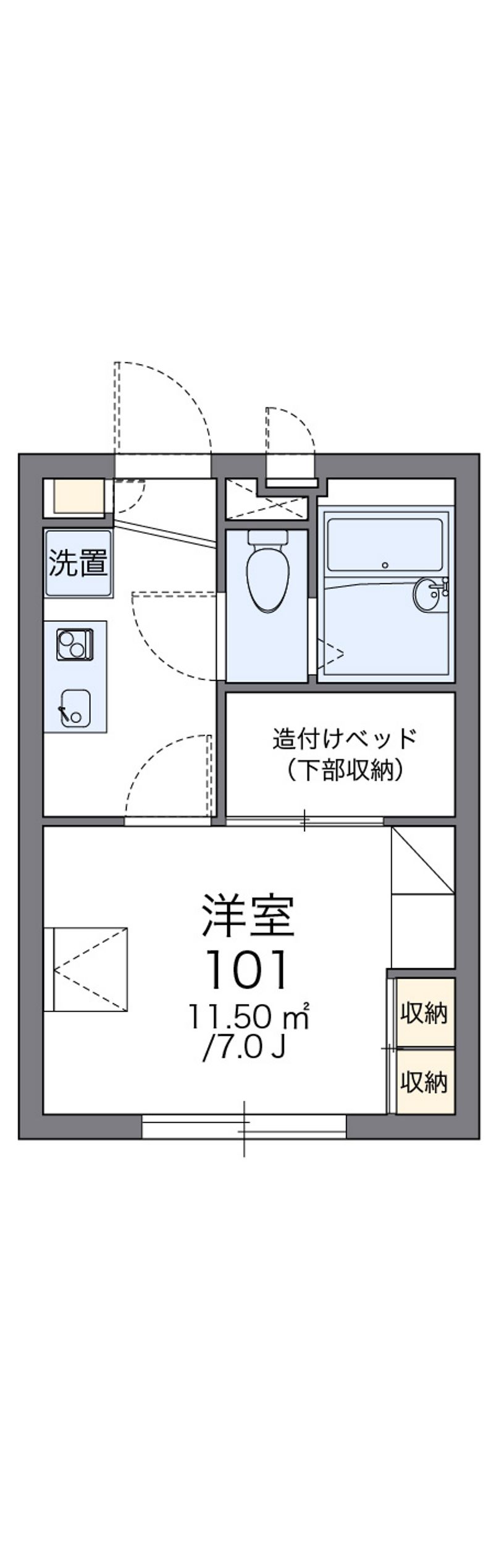 レオパレスリューヴァ 間取図