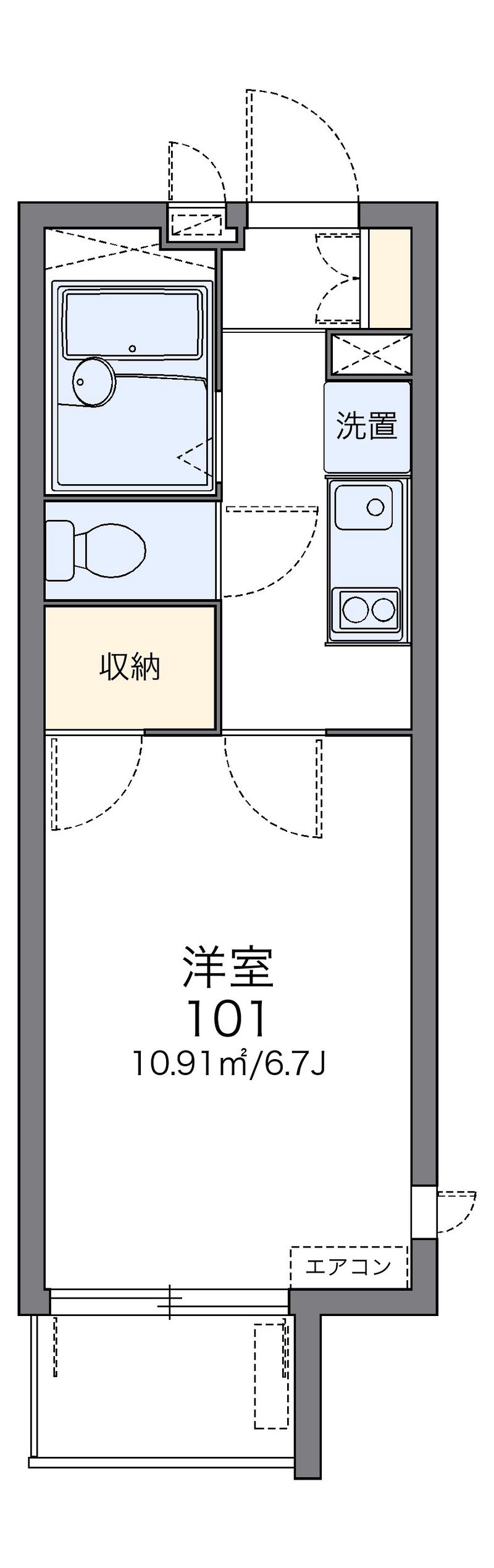レオパレスヴァンルミエール 間取図