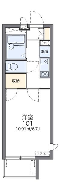 レオパレスヴァンルミエール 間取り図