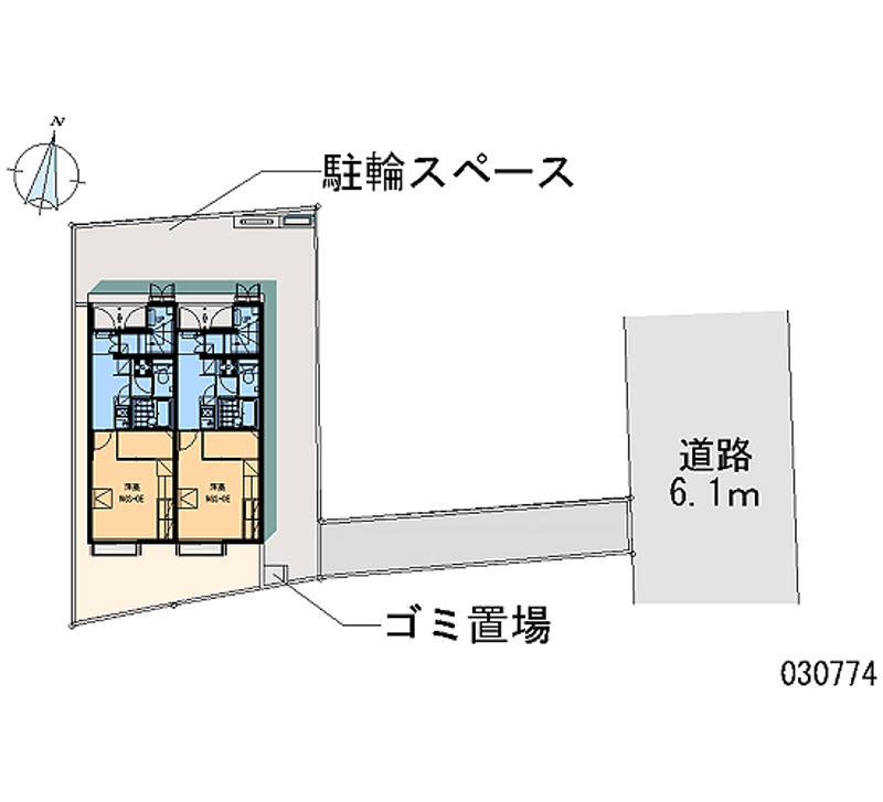 レオパレスフルール 区画図