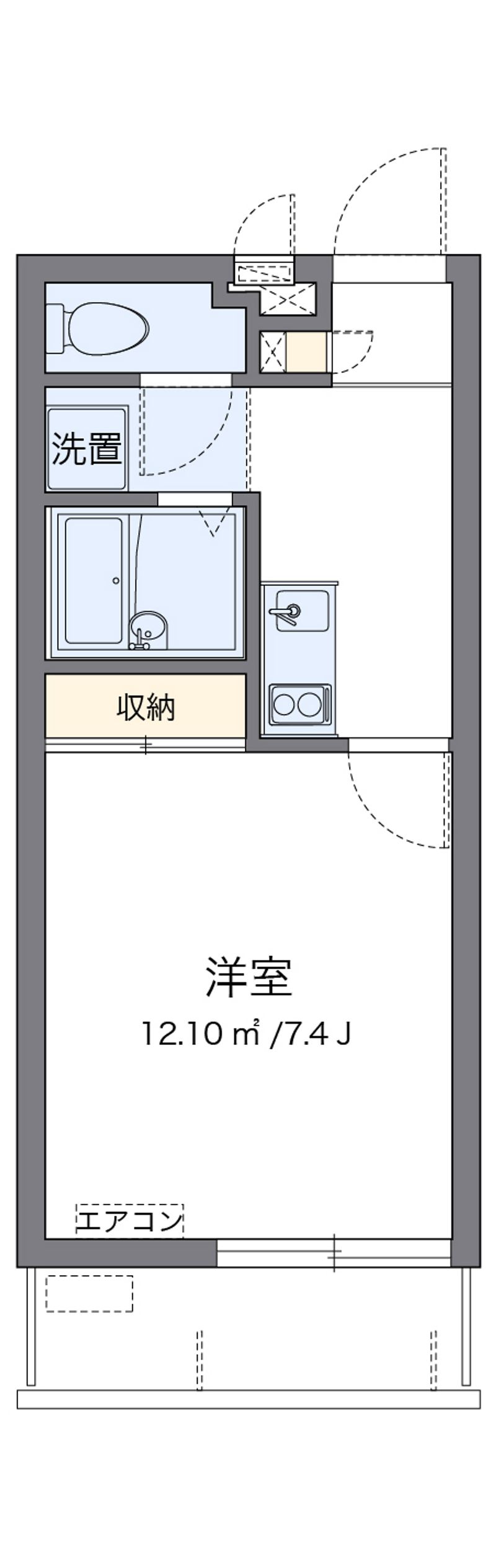 クレイノヴァンヴェール宇栄原 間取り
