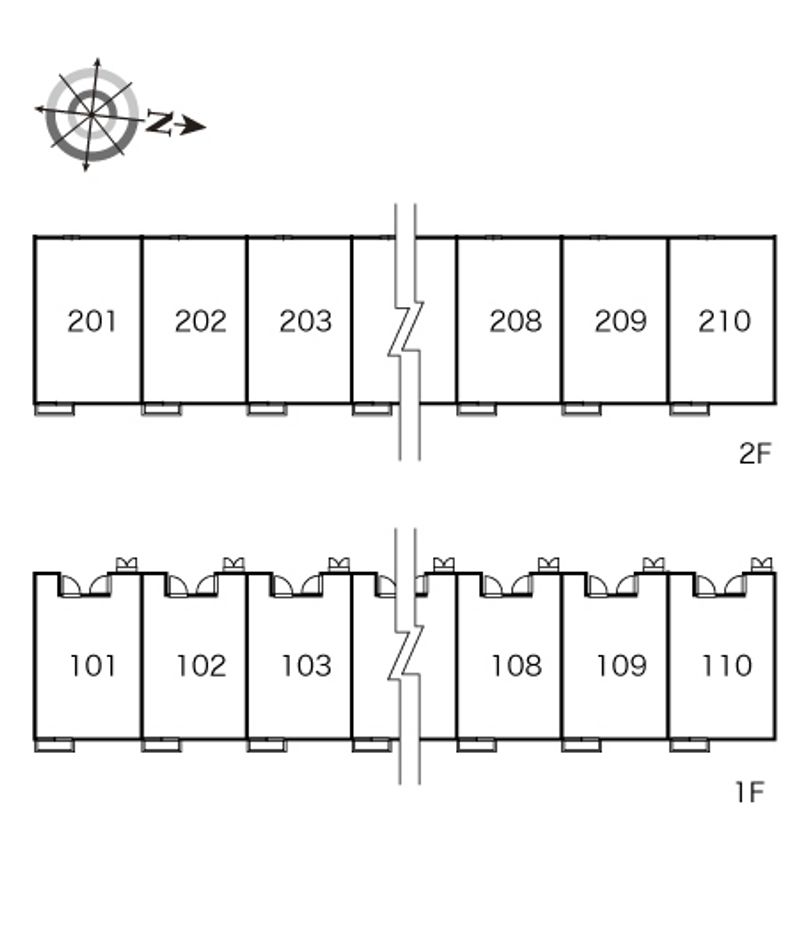 レオパレスＵＭＥＢＡＣＨＩ 間取配置図