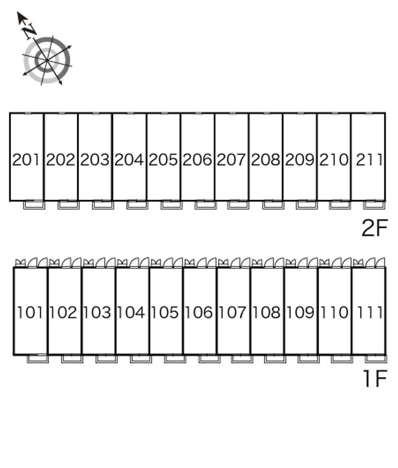 レオパレスプロシード 間取配置図
