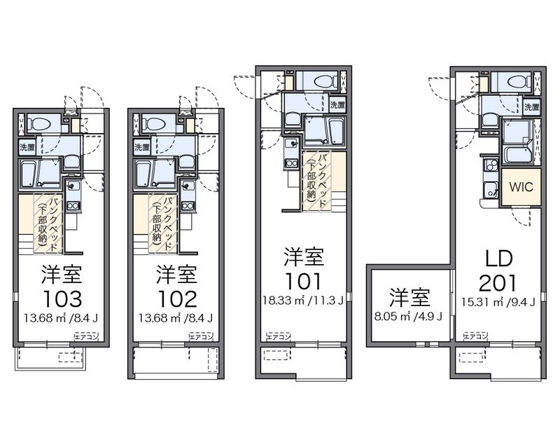 レオネクストポムールⅤ 間取図