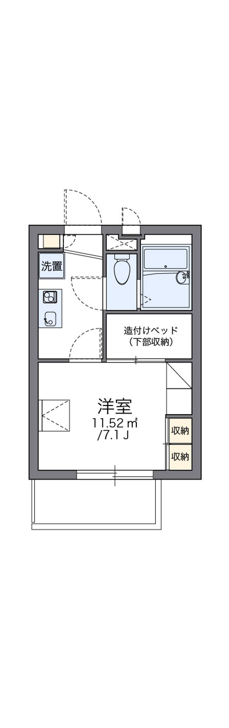 レオパレス天満 間取図