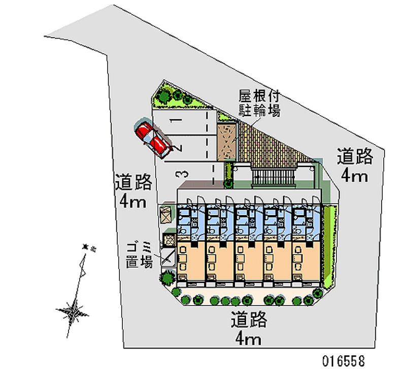 レオパレスビューティフル 区画図