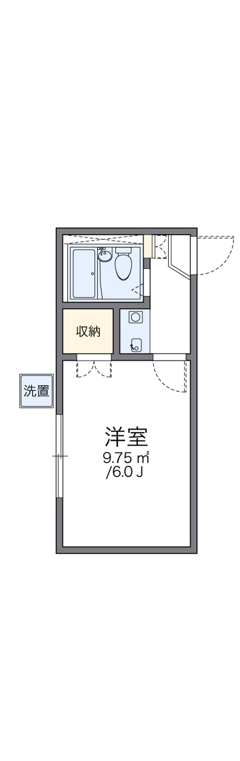 レオパレスドゥマンＢ館 間取図