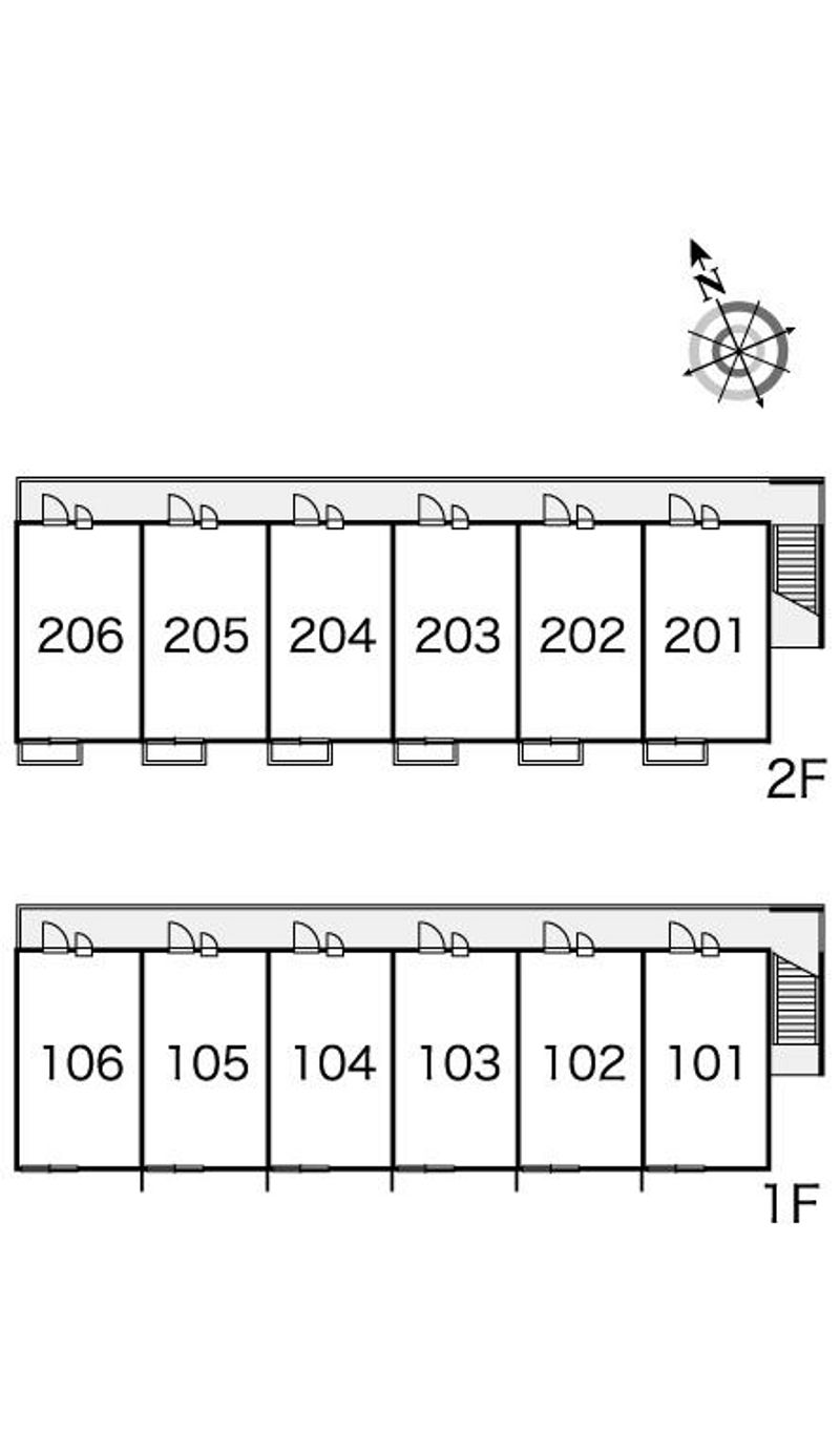 レオパレス東光台 間取配置図