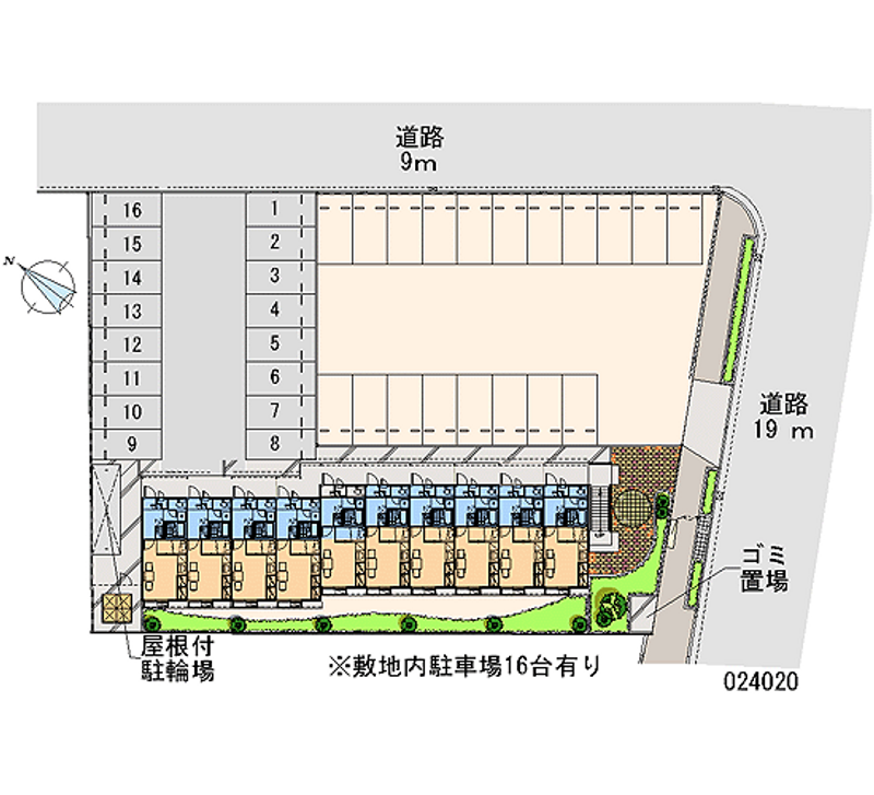 レオパレス今治城東 月極駐車場