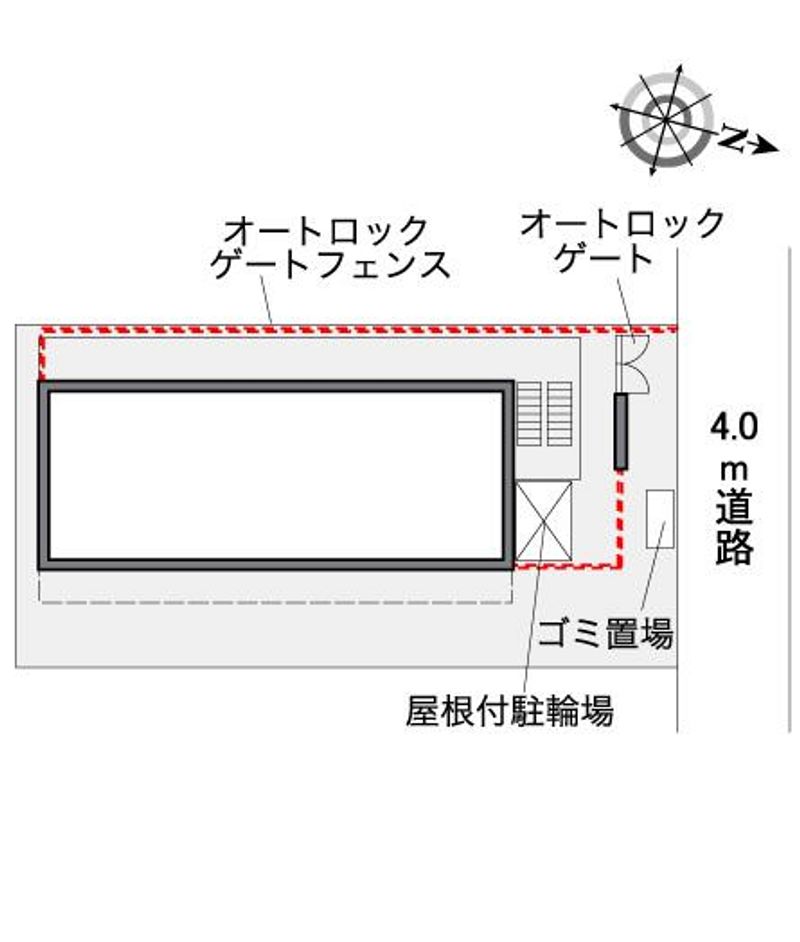 レオパレスベルローズ 配置図