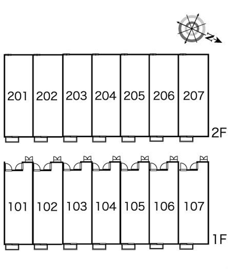 レオパレスセジュールⅡ 間取配置図