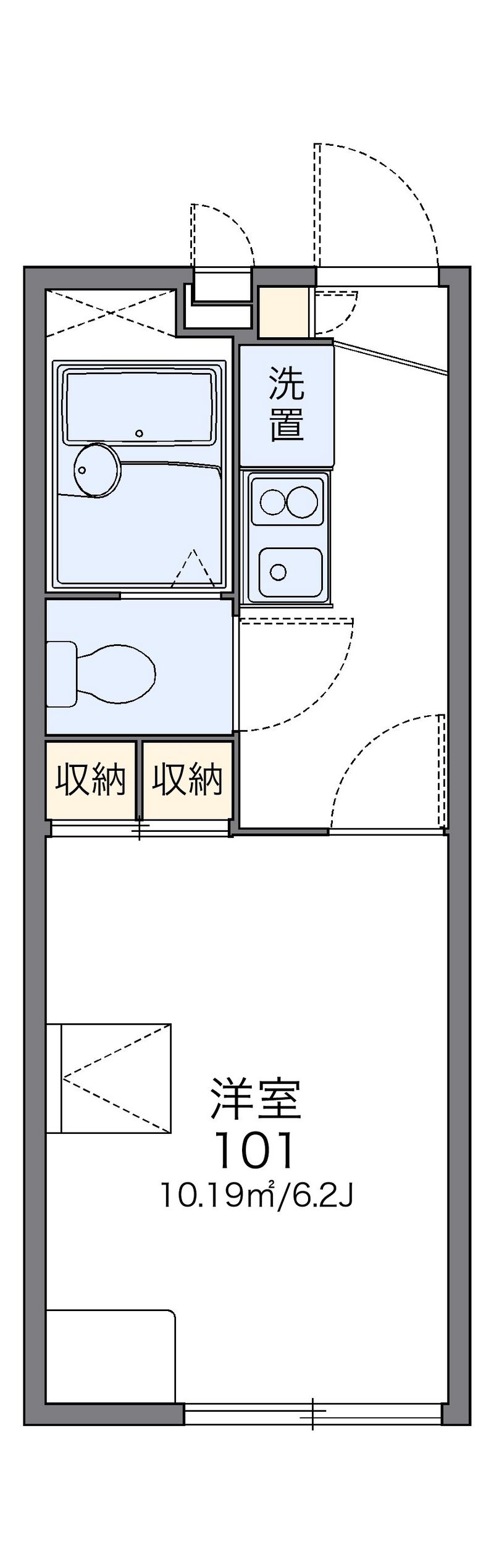 レオパレスラーク取手 間取図