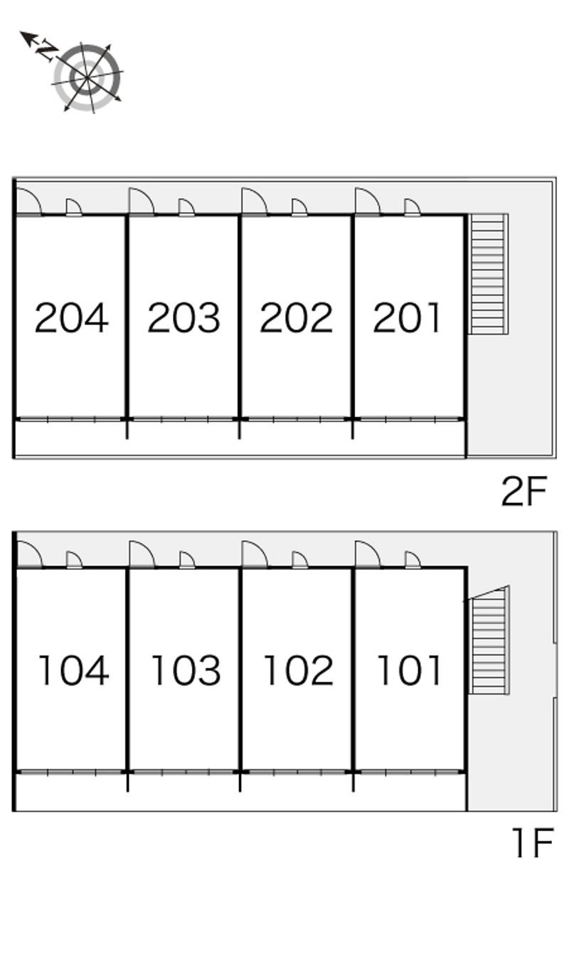 レオパレスグリーンハイツ 間取配置図