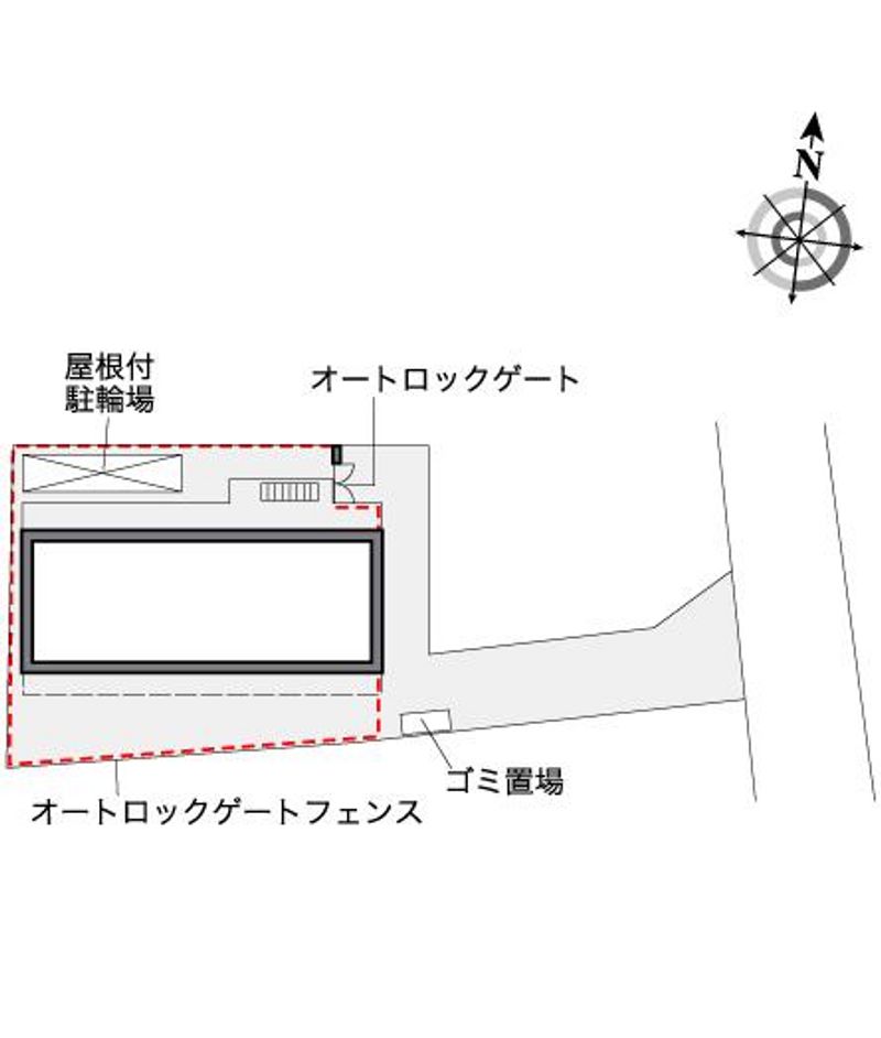 レオパレス常盤台 配置図