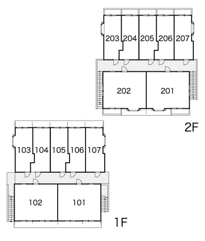レオパレス蕨第３３ 間取配置図