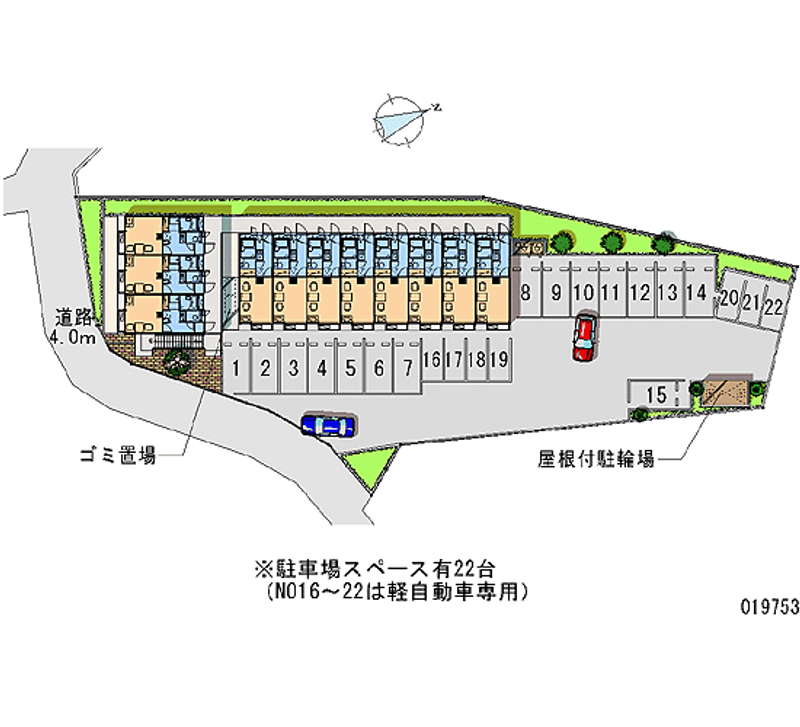 レオパレスフォレスト 月極駐車場