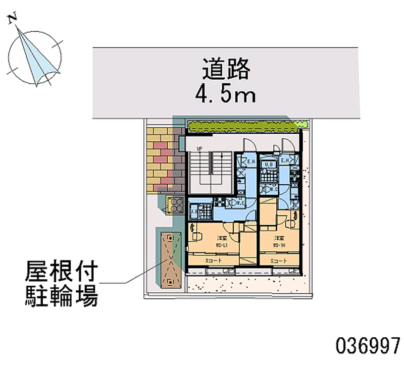 レオパレスグランティス　Ⅱ 区画図