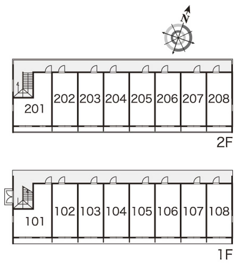 レオパレスＳＡＢＡ−Ⅰ 間取配置図