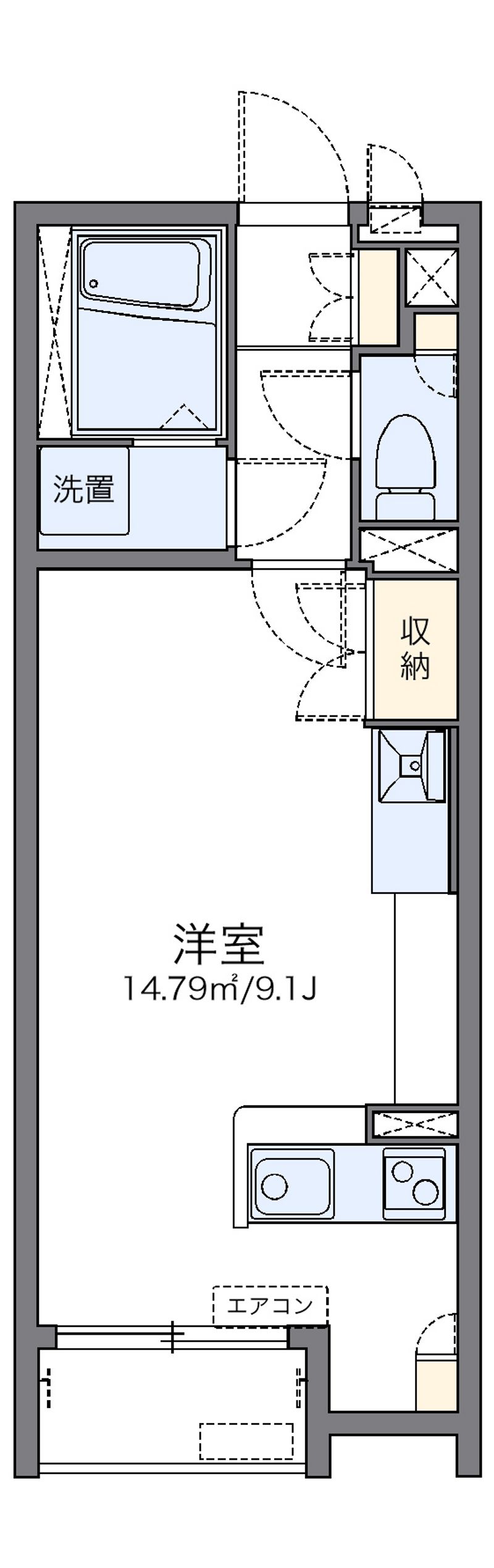 レオネクストサン　トラップ郡山 間取図