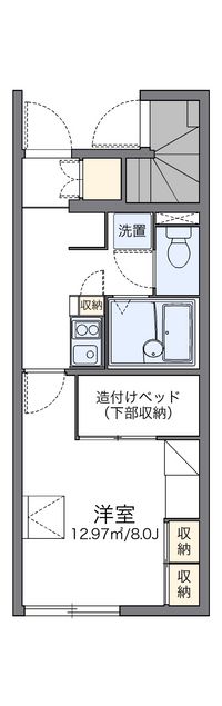 レオパレスルミエールＣ 間取り図