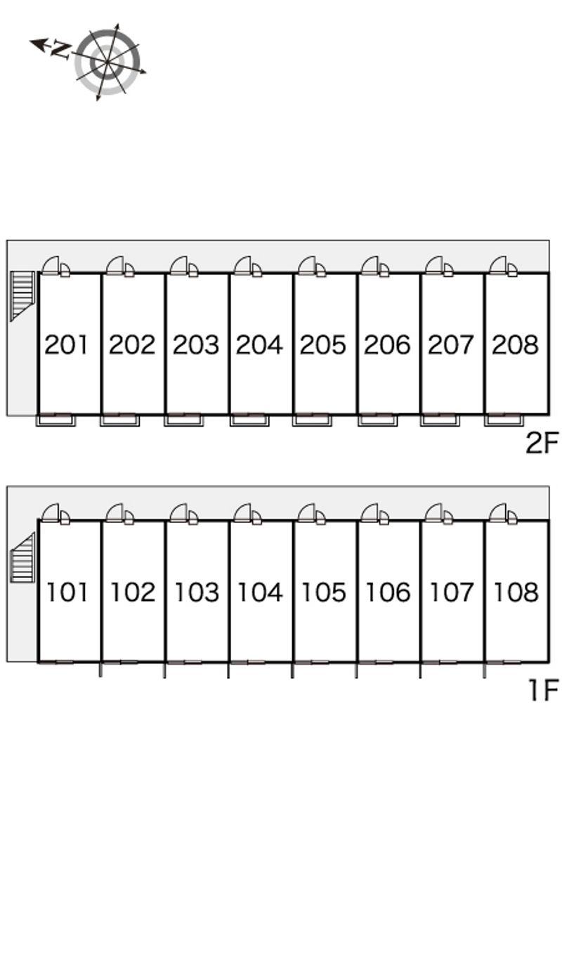 レオパレスサンモール高城 間取配置図