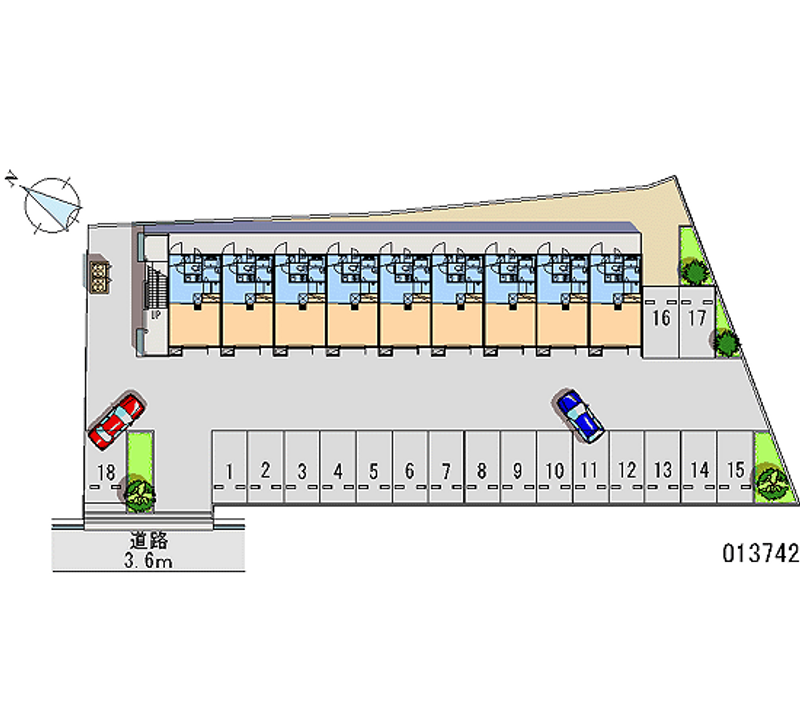 13742 Monthly parking lot