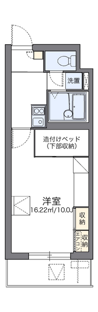 レオパレスパルコートＣ 間取り図