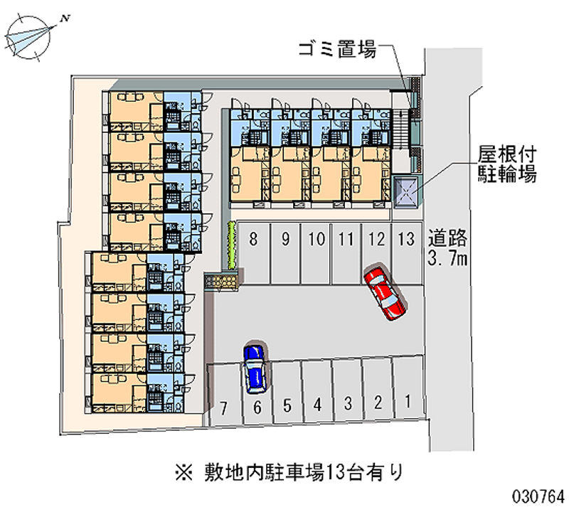 レオパレス大手町 月極駐車場