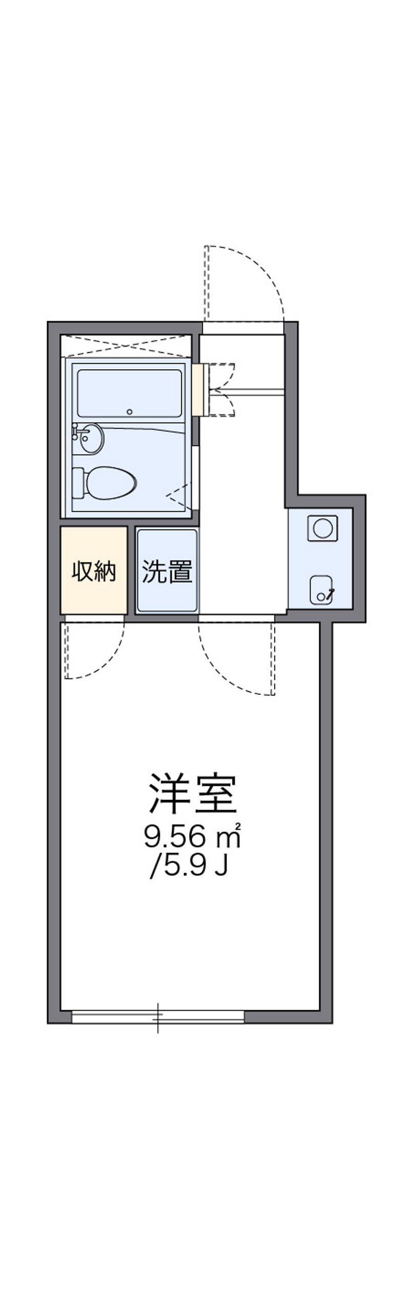 レオパレス緑町第２ 間取図