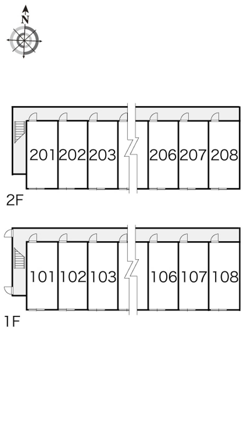 レオパレスマルブル　Ａ 間取配置図