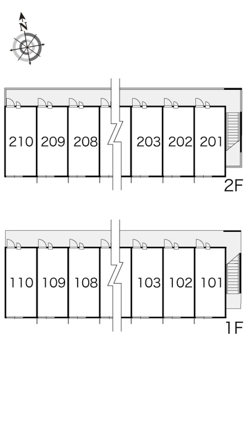 レオパレスシャールポンド　Ａ 間取配置図