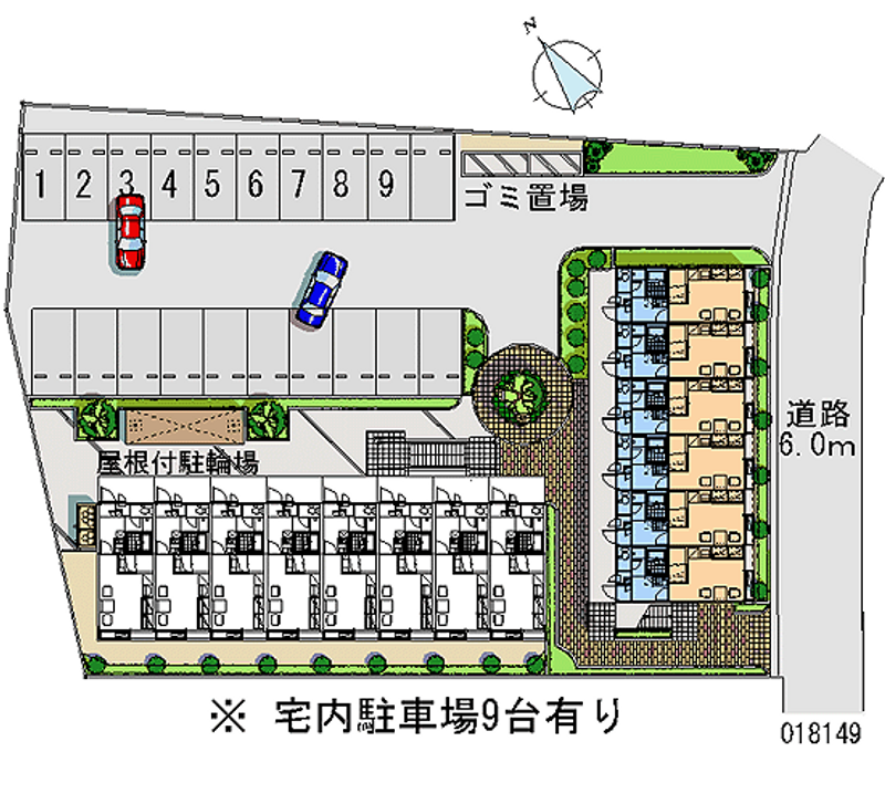 レオパレスＬＩＧＨＴＨＩＬＬⅠ 月極駐車場