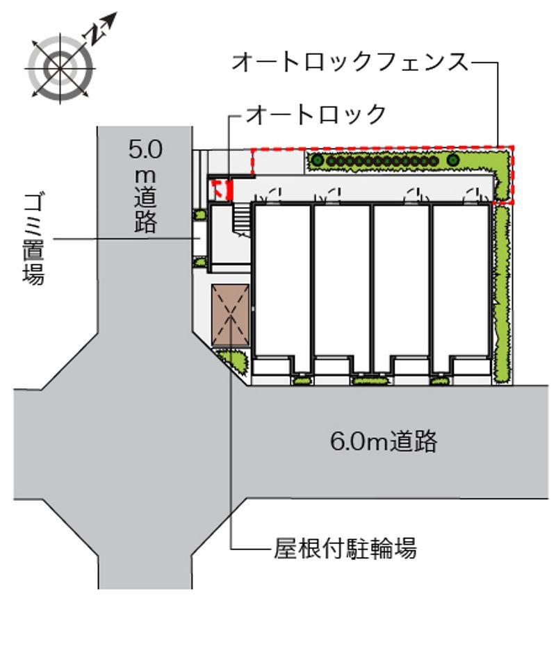 ミランダ桜荘 配置図