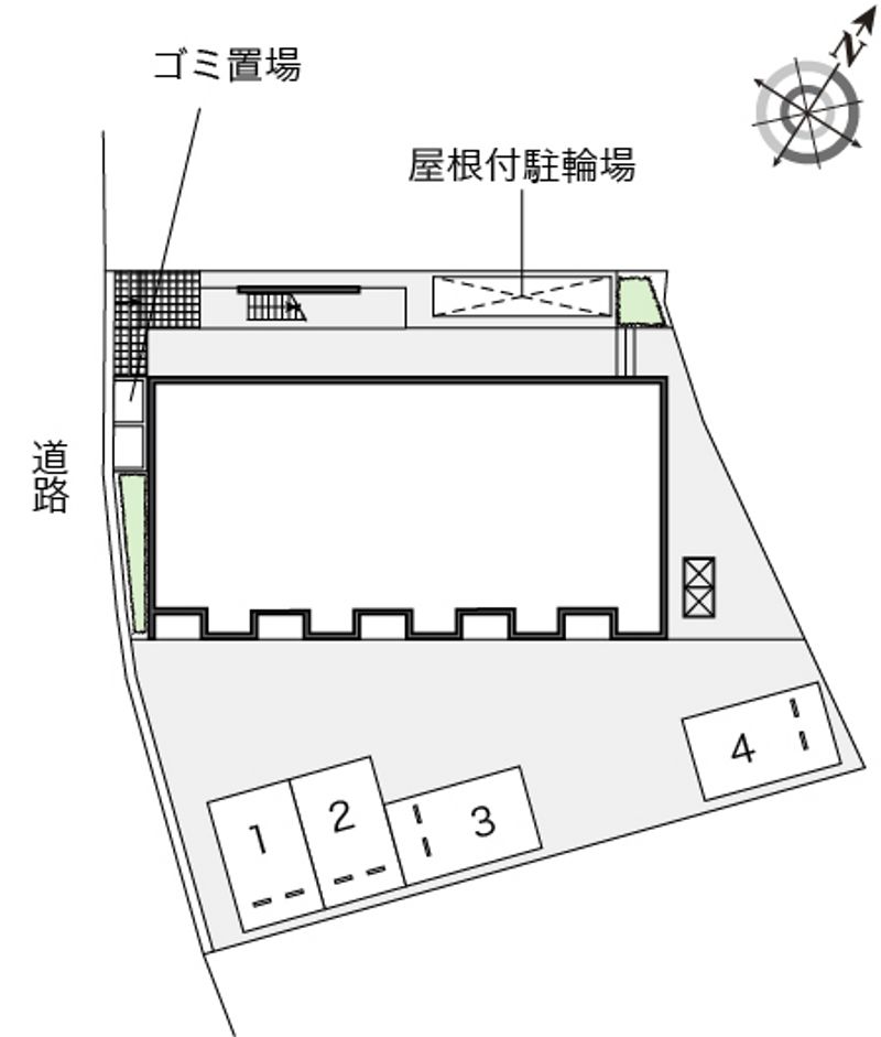 レオネクスト長尾元町Ⅲ 配置図