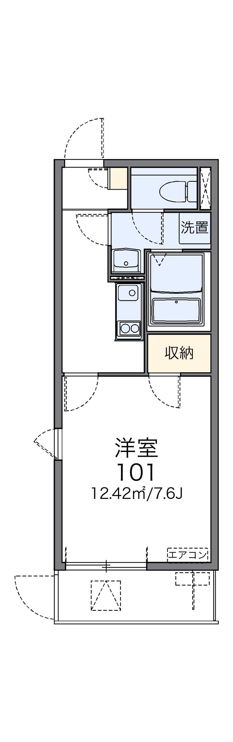 レオネクストＭＩＹＡＭＡ 間取図