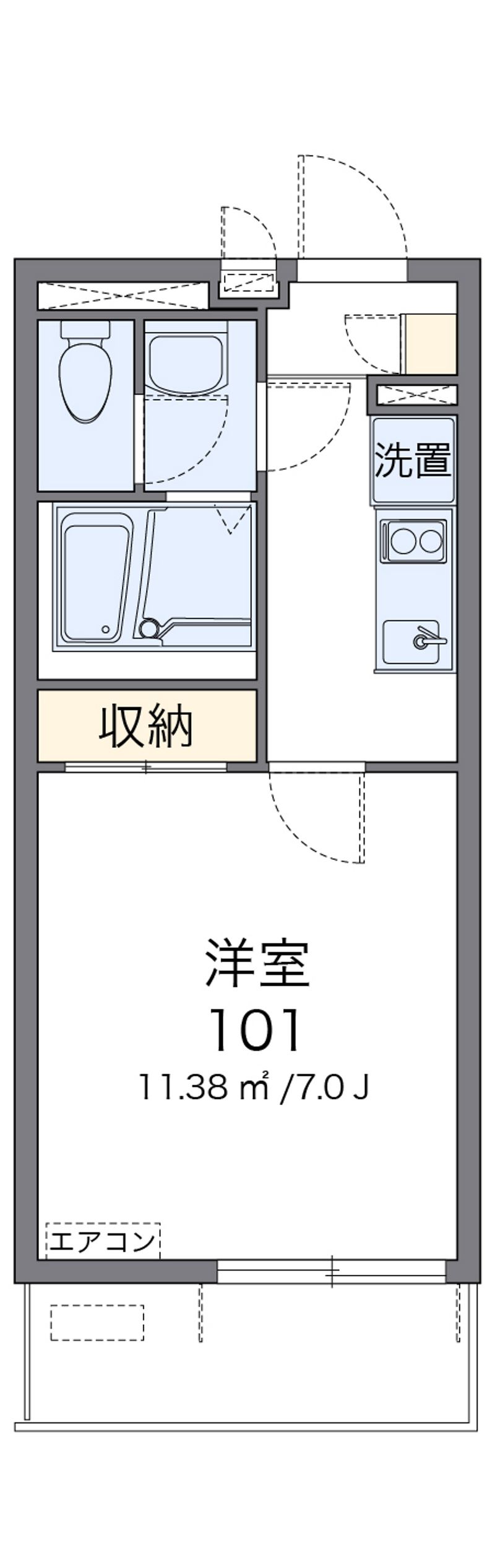 クレイノリンロー 間取図