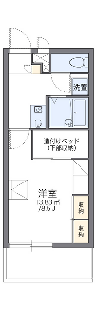 レオパレスなでしこ 間取り図