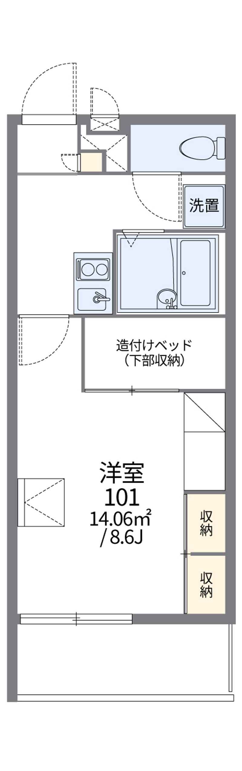 レオパレスｒｅｊｏｉｃｅ 間取図