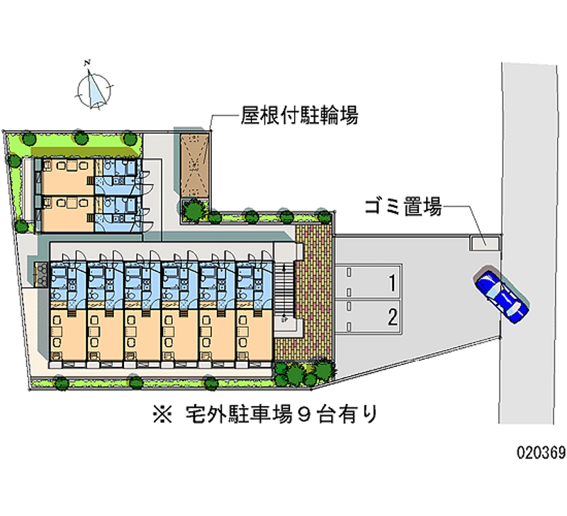 レオパレスディアコート 月極駐車場