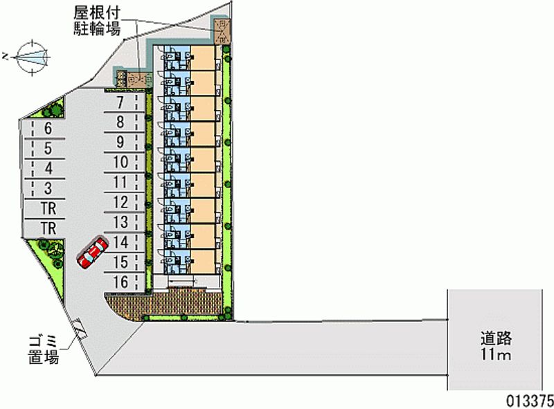 レオパレスロフォス 月極駐車場