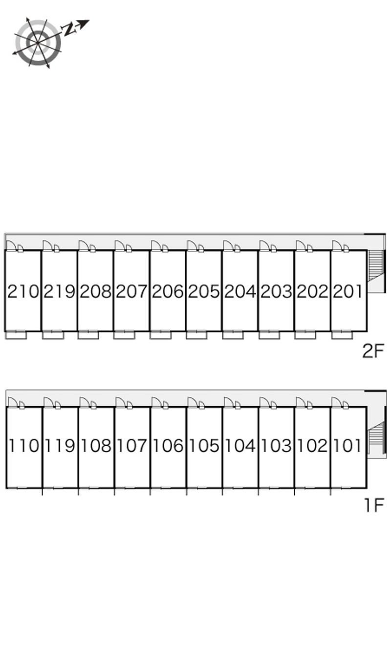 レオパレスコンフォートⅡ 間取配置図