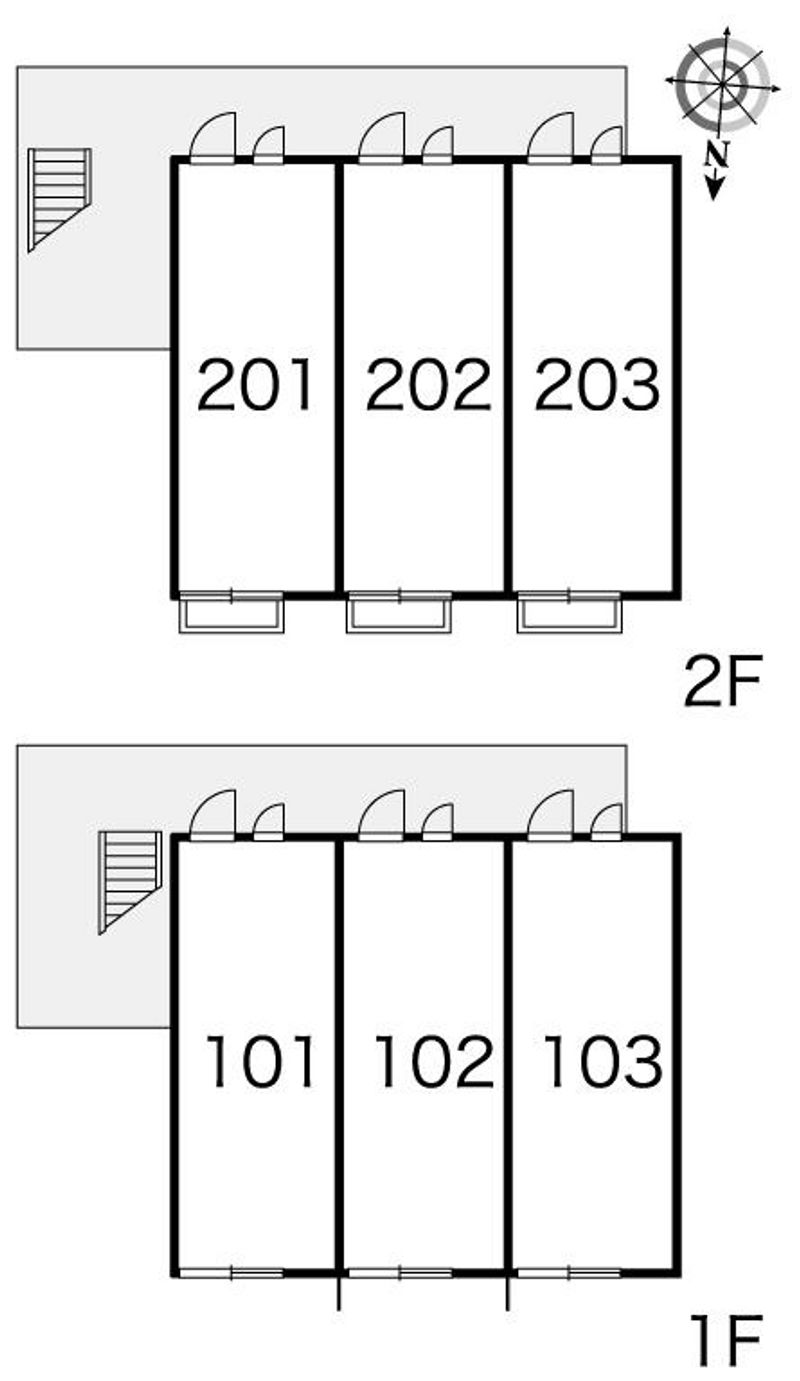 レオパレス高瀬ヒュッテ２ 間取配置図
