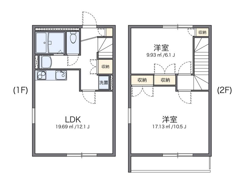 レオパレス中井町１ 間取図