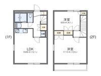 レオパレス中井町１ 間取り図