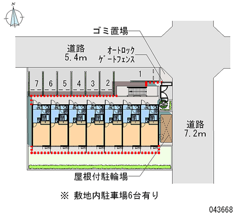 レオパレスライフワン 月極駐車場