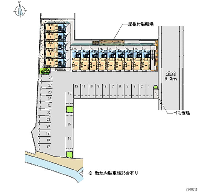 レオパレス共栄 月極駐車場